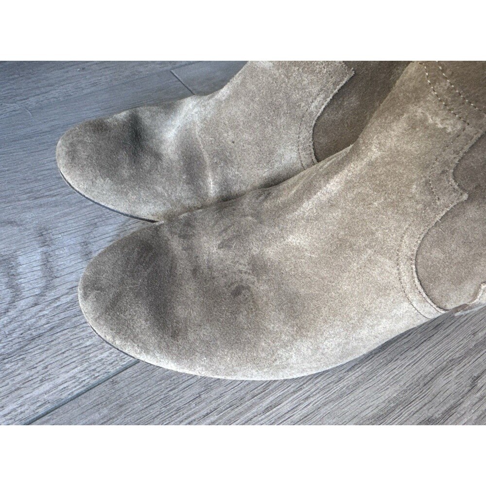 Isabel Marant Suede Western Ankle Boots Taupe Size 39 Made in Italy Women’s 8 - Picture 5 of 16